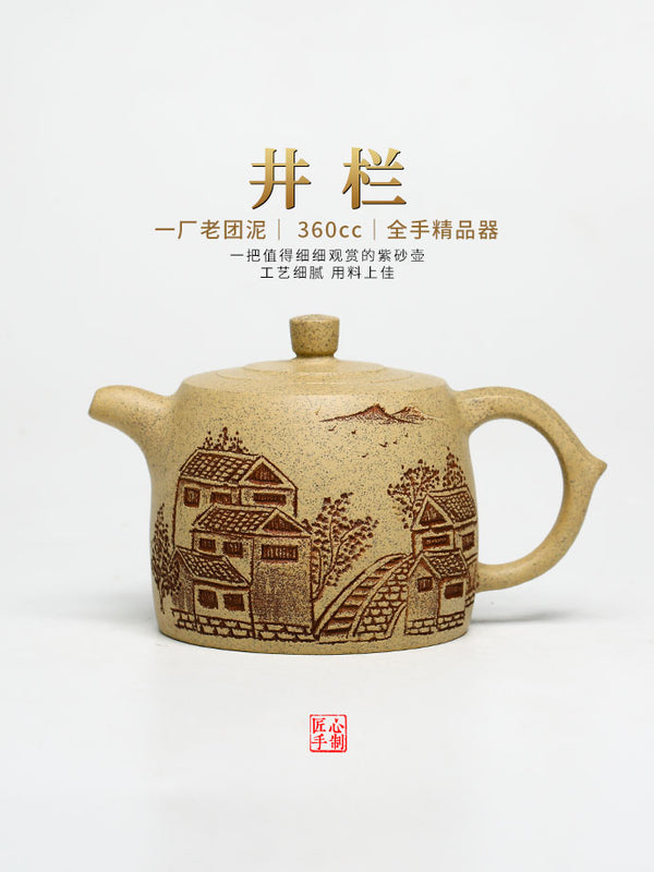 Tuan empunya Yixing Teapots-Barangan Kraf Buatan Tangan-Barangan Koleksi-Lelongan NO.0134-Porselin China